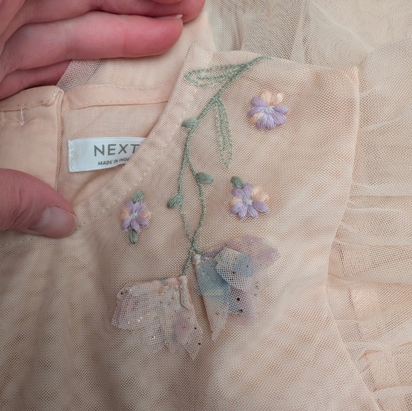 NWOT! Next Brand Girl's Tulle Floral Dress - Picture 10 of 15